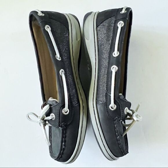 Sperry topsider leather sparkle deck shoes loafers - Picture 1 of 6